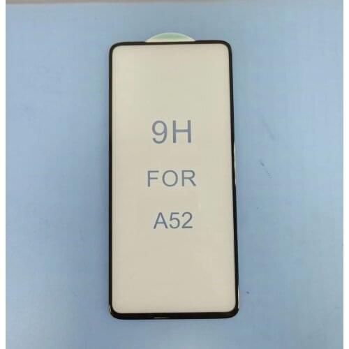 Top Quality 3D Curved edge Full Glue Black Glass Film Screen Protector For Samsung Galaxy A52 9H Tempered Glass filmFreeshipping