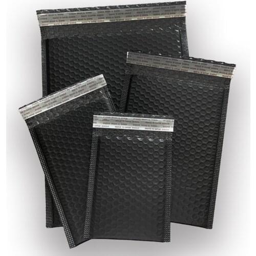 50Pcs Black Poly Bubble Mailer Bubble Mailers Padded Envelopes for Gift Packaging Lined Poly Mailer Self Seal Various sizes