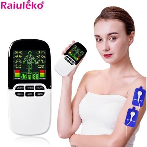 8 Modes Dual-Output Tens Acupuncture Cupping Therapy Massager Electric Slimming Rhinitis Device Body Relax Ems Muscle Stimulator