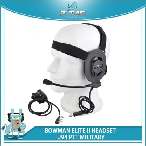 Z-TAC airsoft element zBowman Elite II Tactical Headset With Military zU94 PTT Midland softair tactical headset Z027-FG+Z113