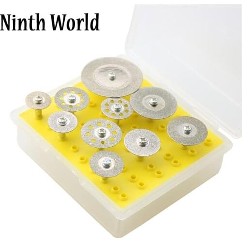 Diamond Cutting Wheel 10PCS 1/8" Diamond Cutting Discs Cut-off Wheel Blades Set For Dremel Rotary Tool