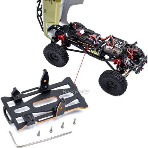 1:24 CNC Machined Aluminum Battery Tray Upgrades Parts for 1/24 Scale RC Crawler Car Axial SCX24 Deadbolt JLU CRC C10B-17