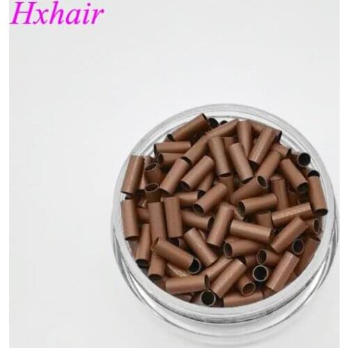 Freeshipping- 5000pcs 2.8mm Copper Tube Micro Rings / Links Beads / Black D-Brown Brown L-Brown Blonde