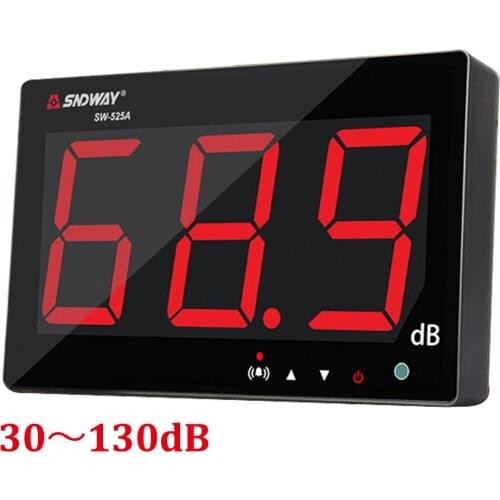 Digital Sound level meter 30~130db large screen display Restaurant Bar Indoor/office/home Wall hanging type noise meter decibel
