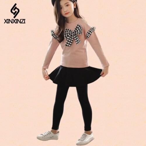 Girls Tracksuit Kids Clothing Suit Baby Girl Tshirt+Pants 2 Pcs 4 6 8 10 Year Children Lovely Clothes Sets