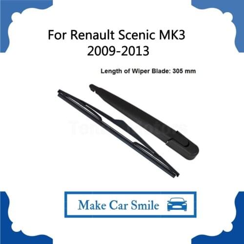 For Renault Scenic MK3 2009-2013 Rear Windshield Window Wiper Arm + Blade Set New