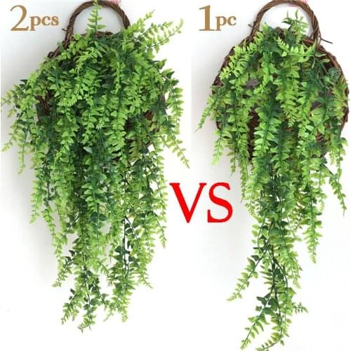 Artificial Plant Vines Wall Hanging Simulation Rattan Leaves Branches Green Plant Ivy Leaf Home Wedding Decoration Plant-Fall