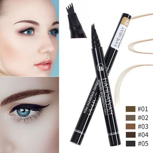 5 Color Eyebrow Pencil Waterproof Makeup Microblading Eyebrows Tattoo Pen Long Lasting Eye Brows Tint Cosmetics Crayon Sourcil