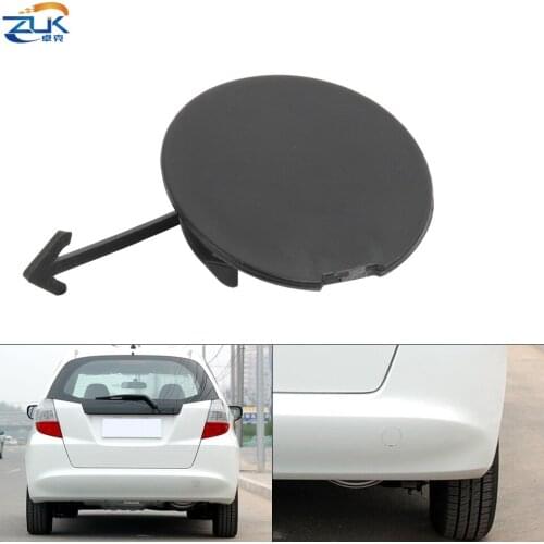 ZUK Rear Bumper Towing Hook Cover Cap For HONDA FIT JAZZ 2009 2010 2011 GE6 GE8 OEM:71504-TF0-000 None Painted