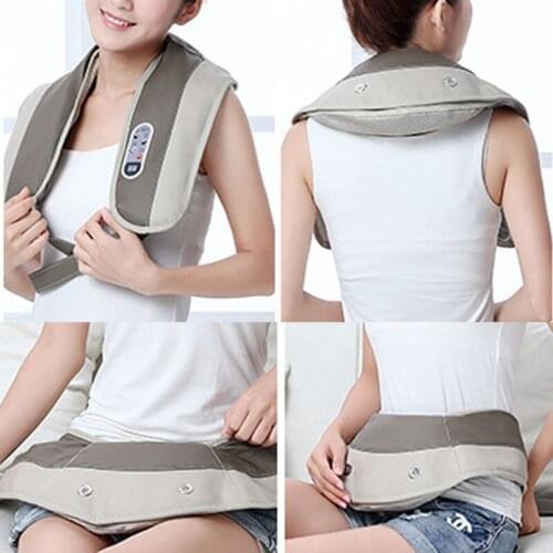 Shiatsu Shoulder Body Neck Massager Back shawl electric massage belt spine Beat palm anti cellulite knee massager Kneading