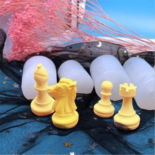 International Chess Shape Mold DIY Chocolate Sugar Baking Molds Epoxy Resin Mould Cake Dessert Decoration Kitchen Accessory