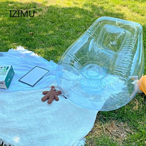 Multifunction Transparent Inflatable Travel Beach Fold Bedroom Furniture ArmChair Sofa Set Living Room Furniture Modern Chair