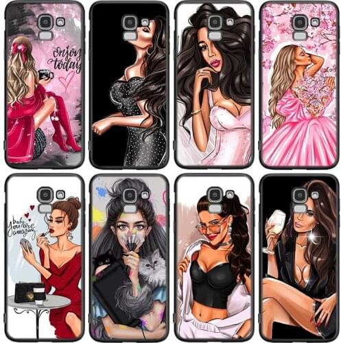 Fashion Girl Baby For Samsung Galaxy J8 J7 Duo J6 J5 Prime J4 Plus J3 J2 Core 2018 2017 2016 Phone Case Cover
