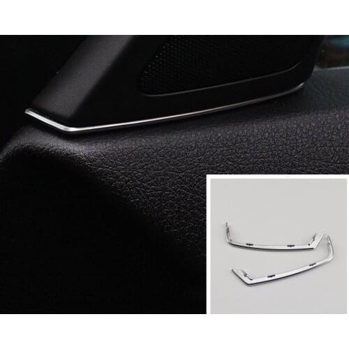 For BMW 5 Series 2011 2012 2013 Audio Speaker Cover Trim Car Stying ABS Chrome Interior Accessories