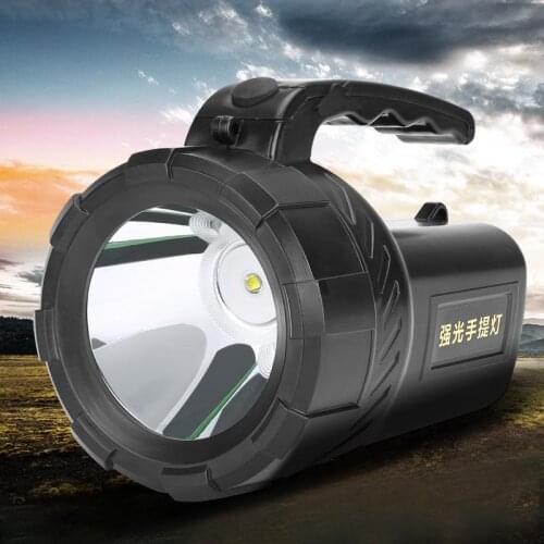 2017 new led rechargeable built-in lithium battery searchlight lamp lantern spotlight for camping hunting