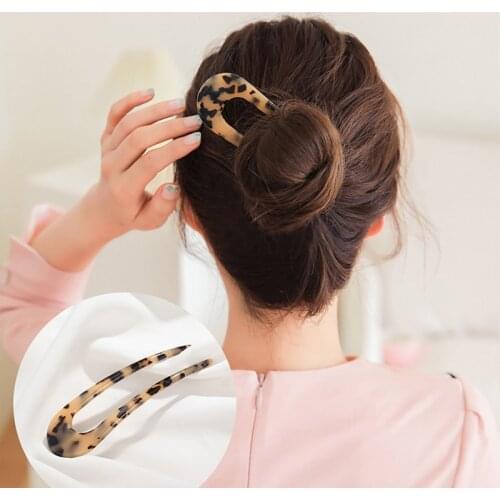 New U Shape Hair Clips Grips Convenient Simple Plastic Forks Styling Tool Hairpins Newly Magic Bending Hairwear Decoration