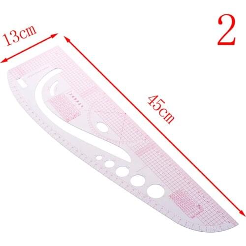 New 1pc Super Soft Plastic Curve Ruler Drawing Tailor Ruler Yardstick Sewing Tools Accessories , 2pc chalk pen
