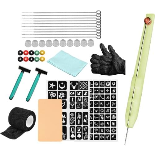 Portable Tattoo DIY Tools Home Hand Poke Pen Handmade Tattoo Pen Tattoo Kit