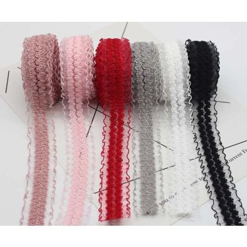 15mm single 25mm double crown transparent filament elastic ribbon lace stretchy hat clothing sewing garment accessories