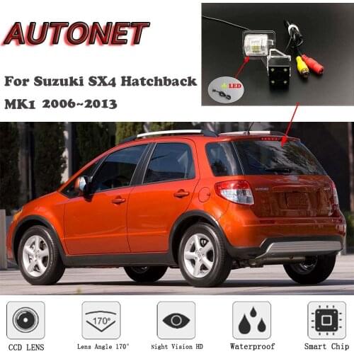 AUTONET HD Night Vision Backup Rear View camera For Suzuki SX4 Hatchback MK1 2006~2013 CCD/license plate camera