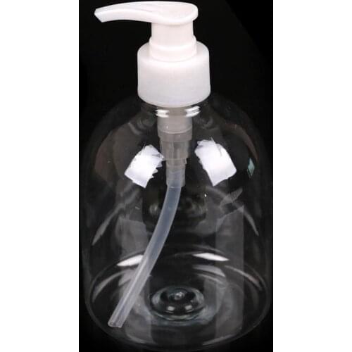 Hand Pump 500ml Plastic Bathroom Hotel Liquid Soap Dispenser Clear Make Up Shampoo Lotion Containers Cleanser Bottles