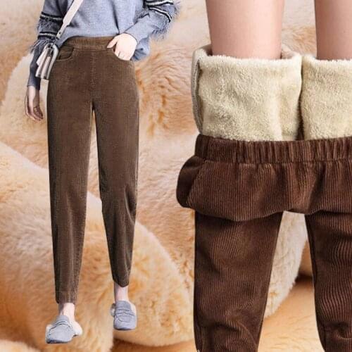 Women Pants Pants Autumn And Winter Women Corduroy Women Loose Pantalones De Mujer