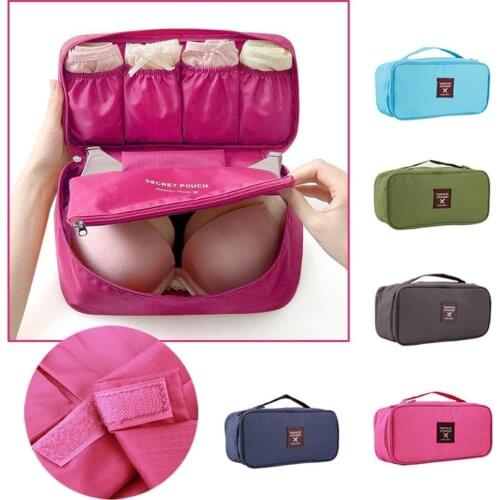 1Pc Bra Underwear Lingerie Travel Bag for Women Organizer Trip Handbag Luggage Traveling Bag Pouch Case Suitcase Space Saver Bag