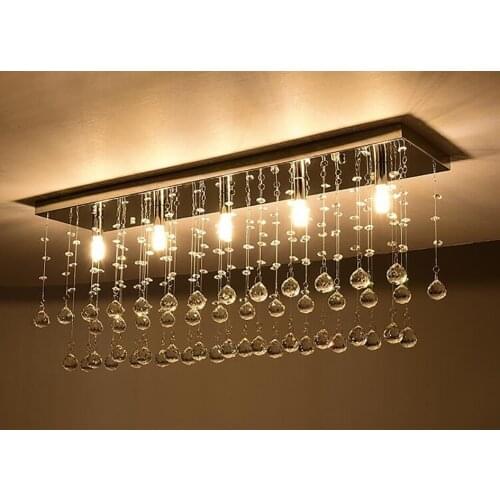 Led Modern Creative Ceiling Light Luxury K9 Crystal Lighting Fixture Stairs Restaurant Living Room Lighting Engineering Light