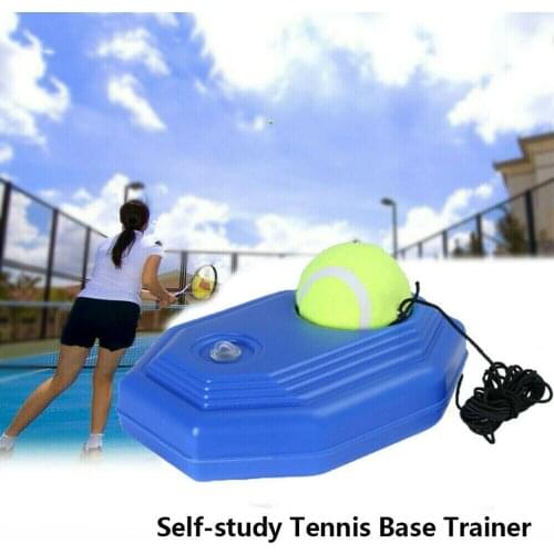 Rubber Tennis Training Machine and Pratice Tennis Ball Add Water Base for Tennis Beginners Trainers Outdoor Sports