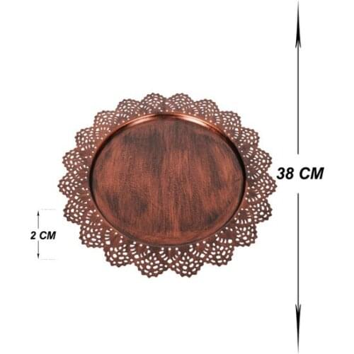 Venon Home Metal Tray Patterned Black Copper Full decorative objects Декоративные элементы Objetos decorativos