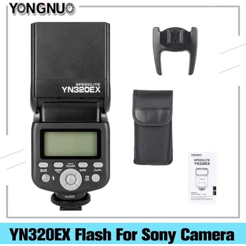 Yongnuo YN320EX Camera Flash Master Slave High-speed Sync TTL 1/8000s HSS GN31 5600K For Sony A9 A7 iii A7 ii A6500 A6400