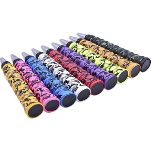 Absorb Sweat Racket Anti-slip Tape Handle Grip for Tennis Badminton Camouflage