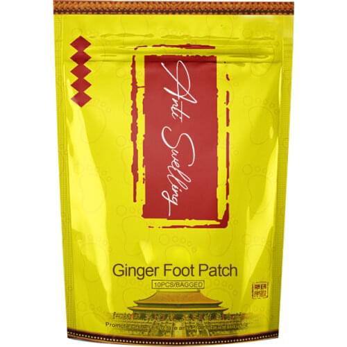 10Pcs Ginger Foot Detox Patch Foot Peel Mask Improve Anti-Swelling Sleep Quality Weight Loss Slimming Patches Body Treatment