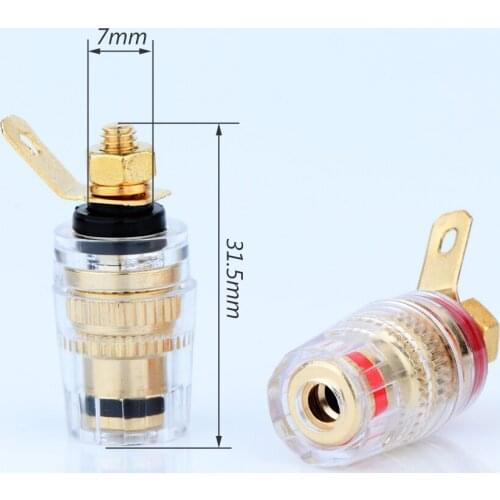 4Pcs BP1118 4mm Amplifier Speaker Terminal Binding Post Banana Plug Jack
