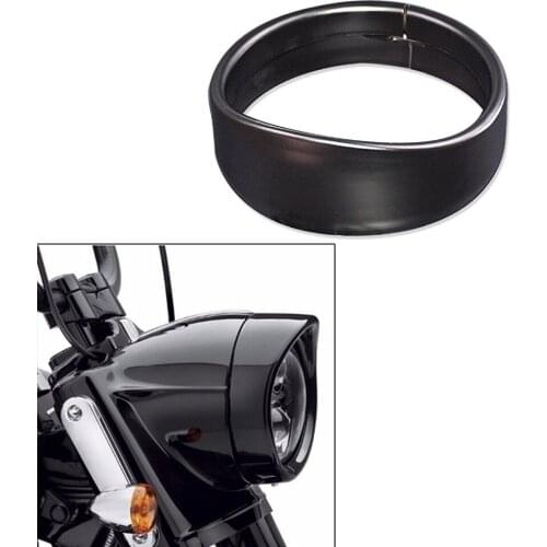 5.75" 5 3/4 inch Visor Style Headlamp Trim Ring for Sportster 883 XL883 1200 Low XL1200L for Dyna Softail Iron 883 XL