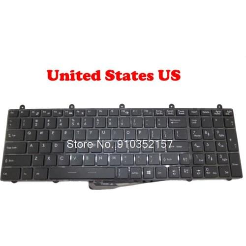 German GR US Keyboard For MSI GX60 GX70 3BE 3CC GT60 WT60 2OJ 2OK WT70 2OL Z70 2BA GP60 2PE 2QE 2QF AR Arabic CZ Czech Hungary