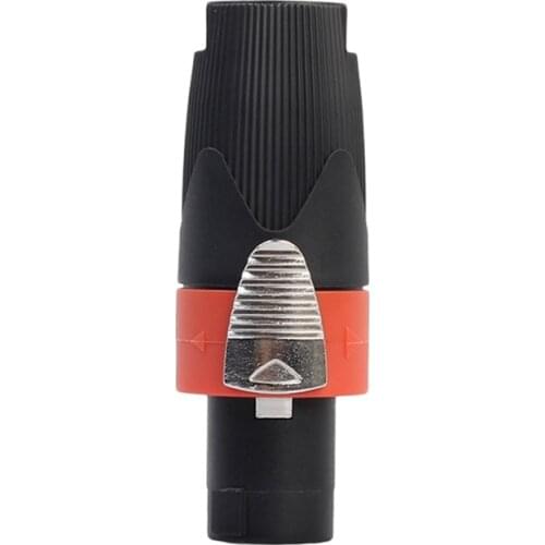 Speaker Audio Connector,4-Pin Professional Speaker Audio NL4FC Ohm Plug for the Connection of Audio and Speakers