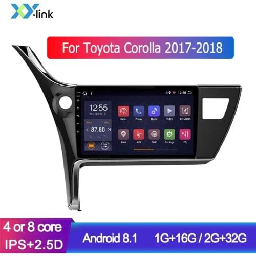 10.1 Inch Android Car Multimedia For Toyota Corolla Altis 2017-2018 Radio GPS Navigation System Support Rearview Camera 2 Din