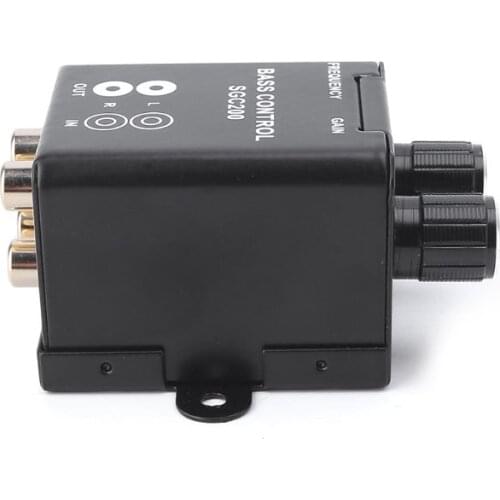 Car Audio Regulator Amplifier Bass Subwoofer Stereo Equalizer Controller 4 RCA