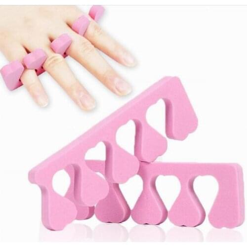 Fast ship way reusable EVA toe separator fashion foam finger separator as manicure nail art product nail care tool wholesale