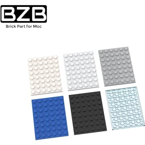 BZB MOC 10pcs 3036 DIY Building Blocks Figures Thin Bricks 6x8 12Color Educational Creative Bricks Bulk Model Kids Toys Gifts