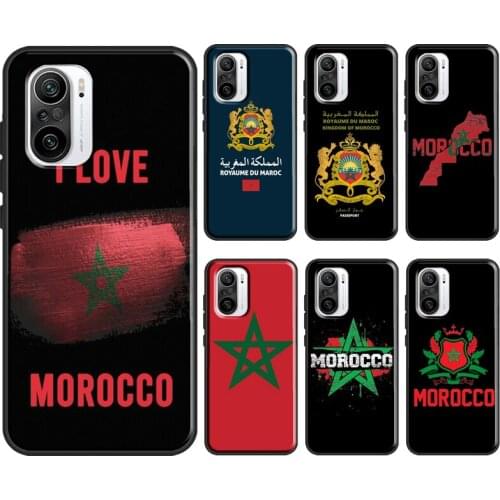Maroc Morocco Flag Coat Of Arms For Xiaomi Mi 9T 10T Pro Mi Note 10 Lite A2 Mi 11 9 A3 Case For POCO F3 X3 Pro M3 Cover