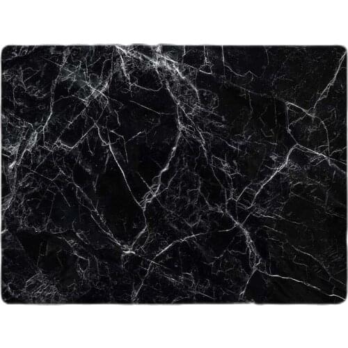 Black Marble Looking Glass Cutting Board Marble Patterned Black Glass Cutting Table 30cm X 40cm