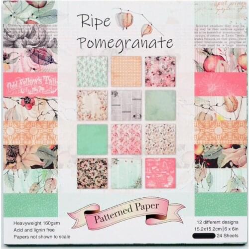 Flowers Series 002 Scrapbooking Paper Pack Craft Paper Art Card Card Making 6inches 24 Sheets /pack