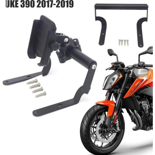 Phone Holder 22mm Handle Bar Bracket For KTM Duke 390 2017 2018 2019 Moto Accessories Duke390 GPS Navigation Mount Bracket Plate