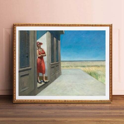 Edwardor Hopper South Carolina Morning Canvas Painting Print Living Room Home Decor Modern Wall Art Oil Painting Poster Pictures