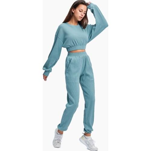 Two Piece Set Casual Fleece Tracksuit Women Winter 2021 Womens Sets Oversized Hooded Long Sleeve Hoodie Sport Pants Lady Suit