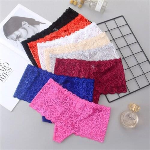 Lace Floral Sexy Women Underwear Briefs String Lingerie Thong Seamless Panties Transparent Female Intimates 3323