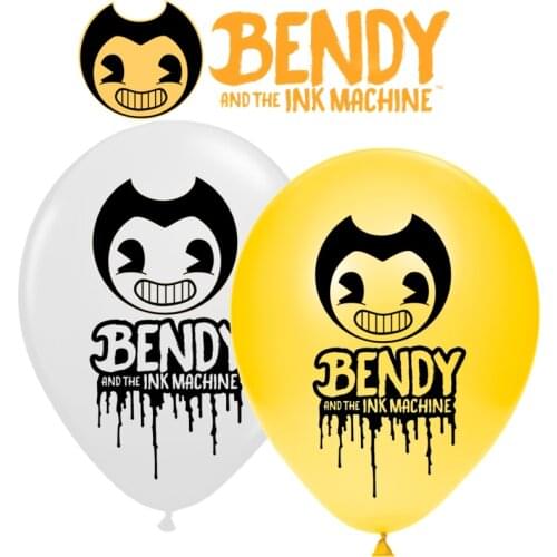 12pcs 12inch Mining balloons Game Ben theme latex balloon baby shower Happy Birthday Black white Party Decoration kids