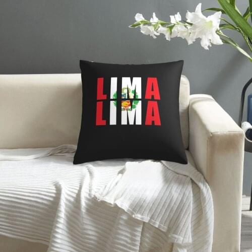 Lima Peru pillowcase printed cushion cover sofa waist pillow pillow cover